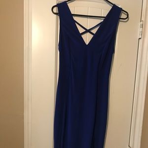 Royal Blue Fitted Dress